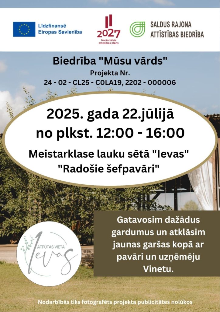 Meistarklase lauku sētā projekts